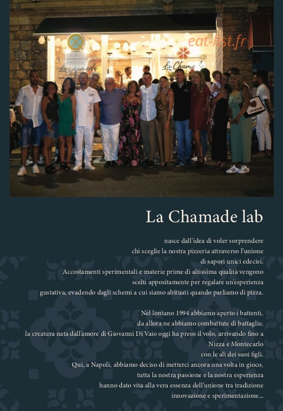 La Chamade Lab — carte page 2