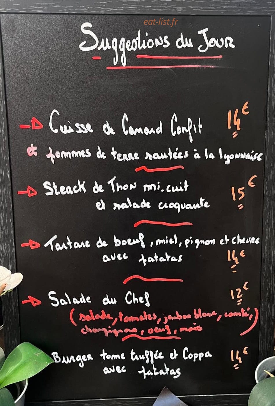 Le Corner by 3 Tapas — carte page 1