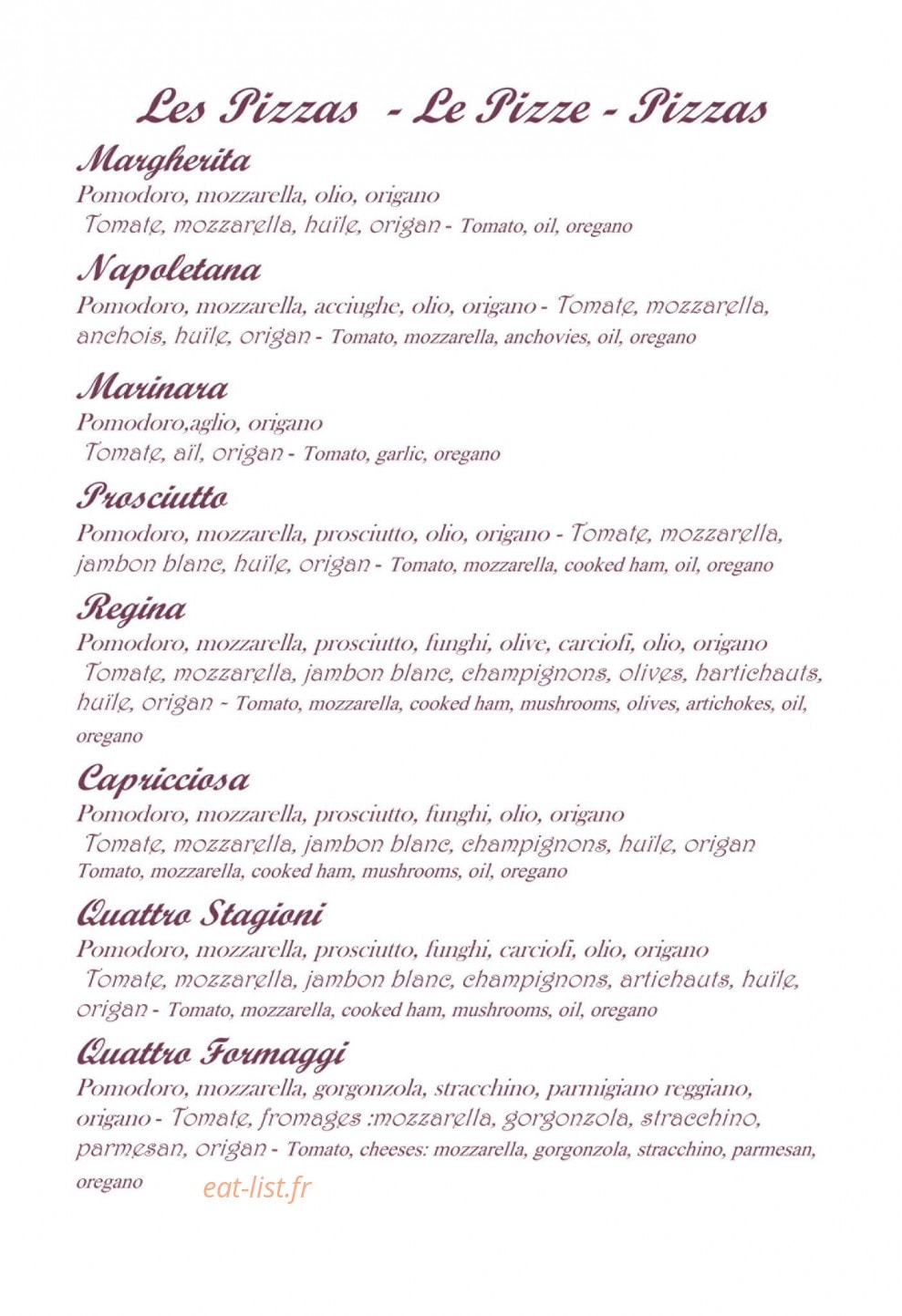 Sapori Italiani — carte page 6