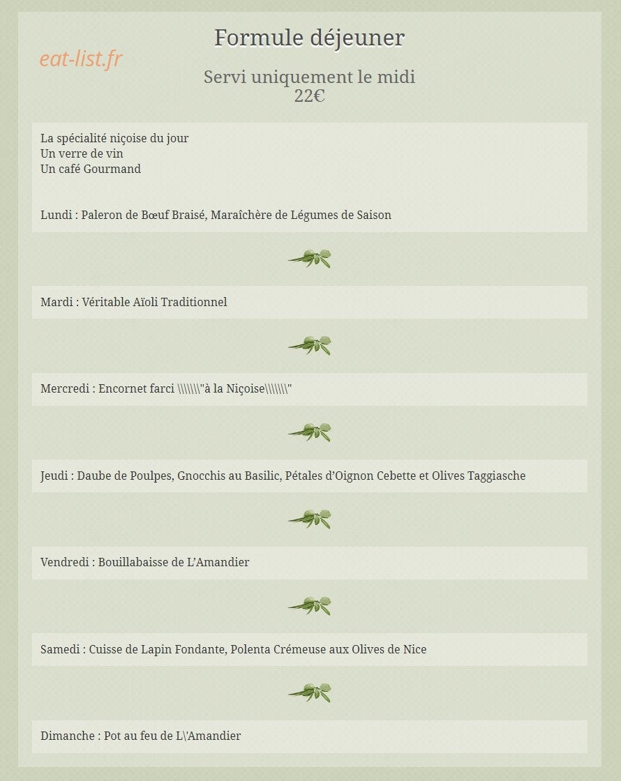 Amandier — carte page 1