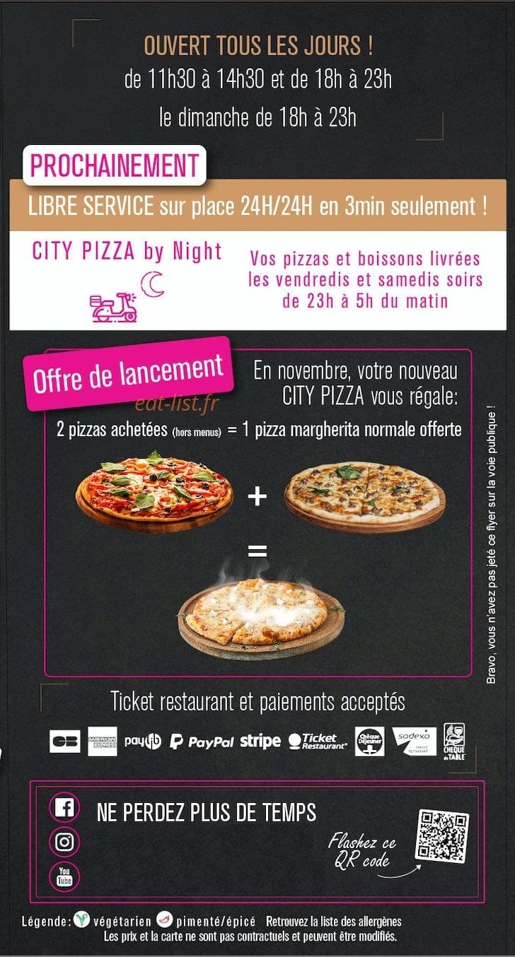 City Pizza — carte page 8