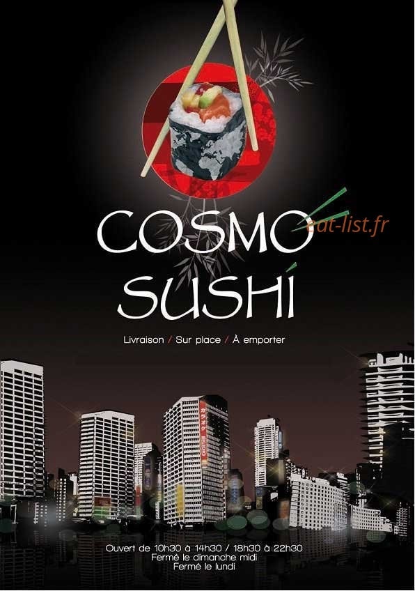 Cosmo Sushi — carte page 1