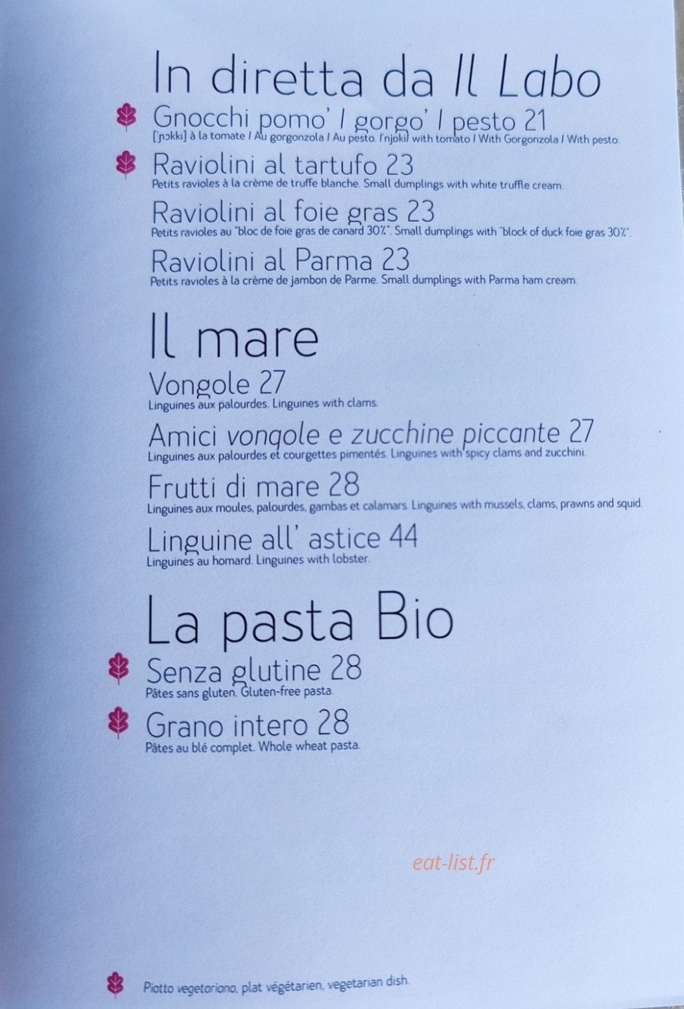 Da Laura — carte page 3