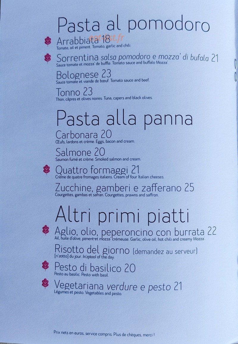 Da Laura — carte page 2