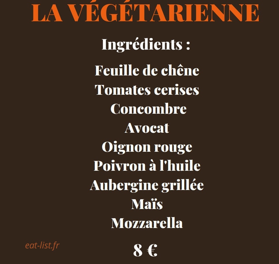 Dom's salad — carte page 5
