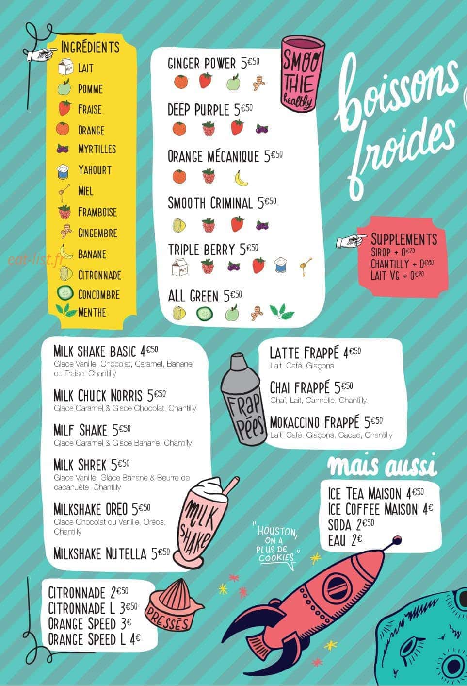 Emilie's — carte page 3