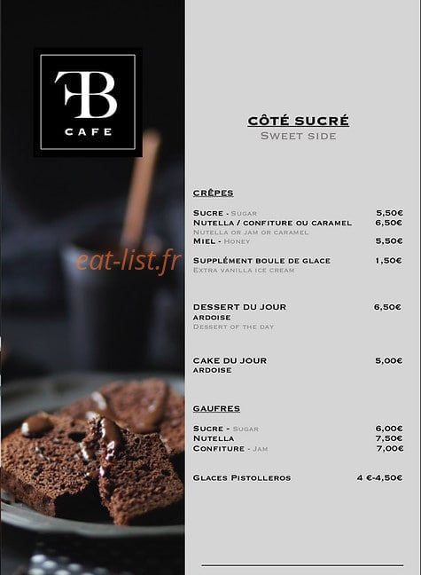 Francobelge Cafe — carte page 2
