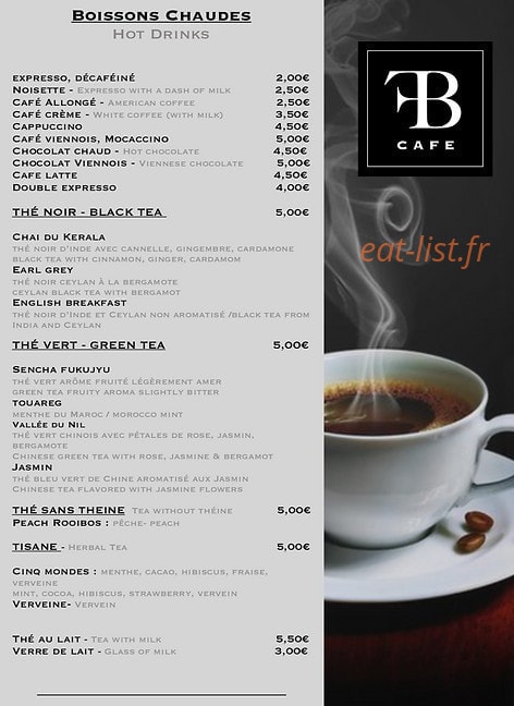 Francobelge Cafe — carte page 4