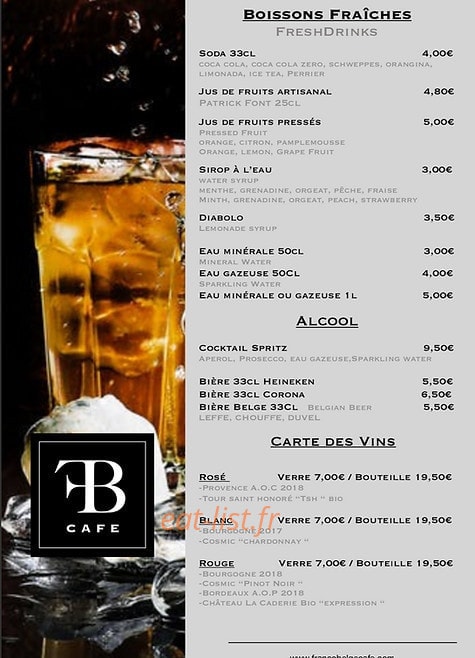 Francobelge Cafe — carte page 3