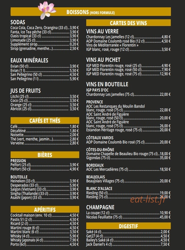 king sushis &wok — carte page 8