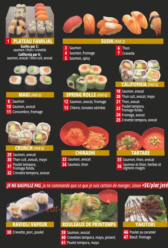 king sushis &wok — carte page 2