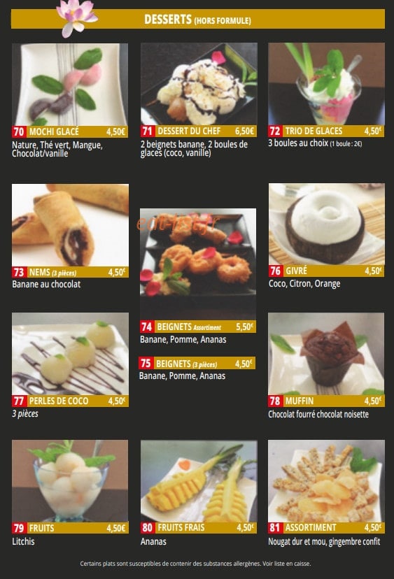 king sushis &wok — carte page 7