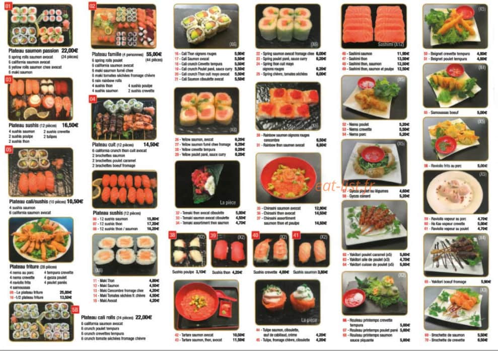 king sushis &wok — carte page 9