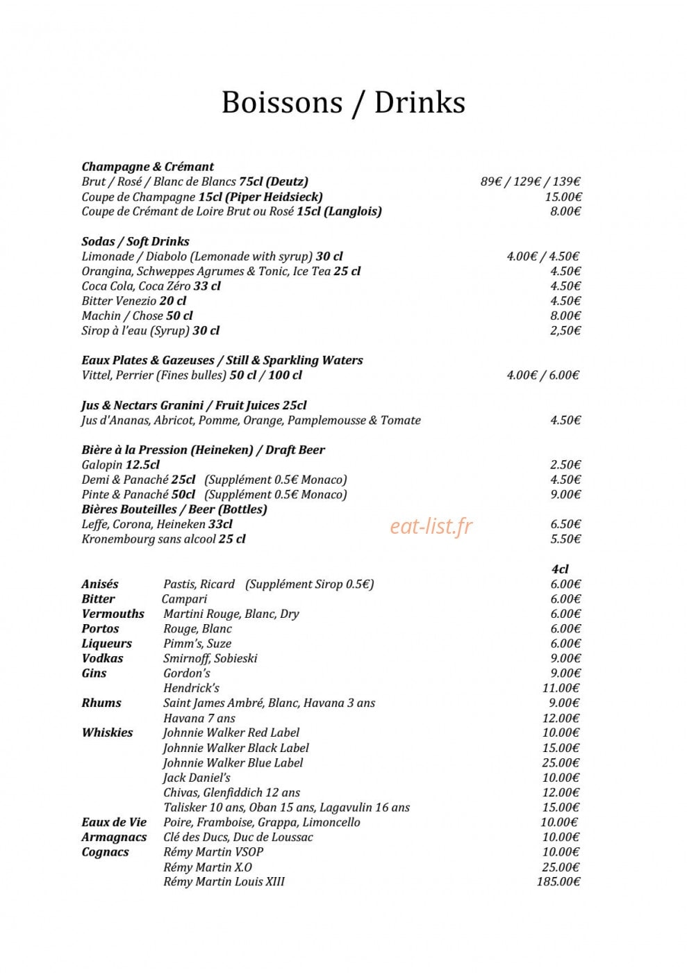 La Terrasse du 18 — carte page 4