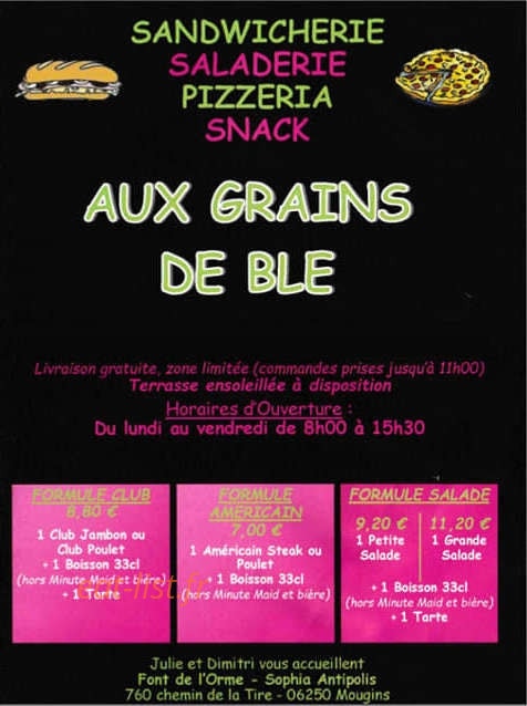 Le grain de blé — carte page 1