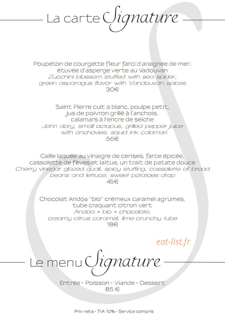 Moulin de Mougins — carte page 2