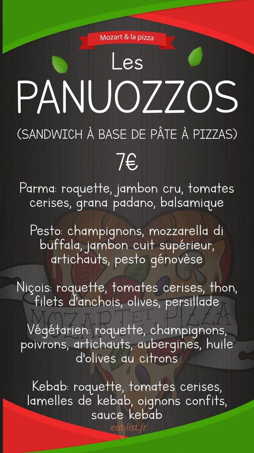 Mozart et la pizza — carte page 6