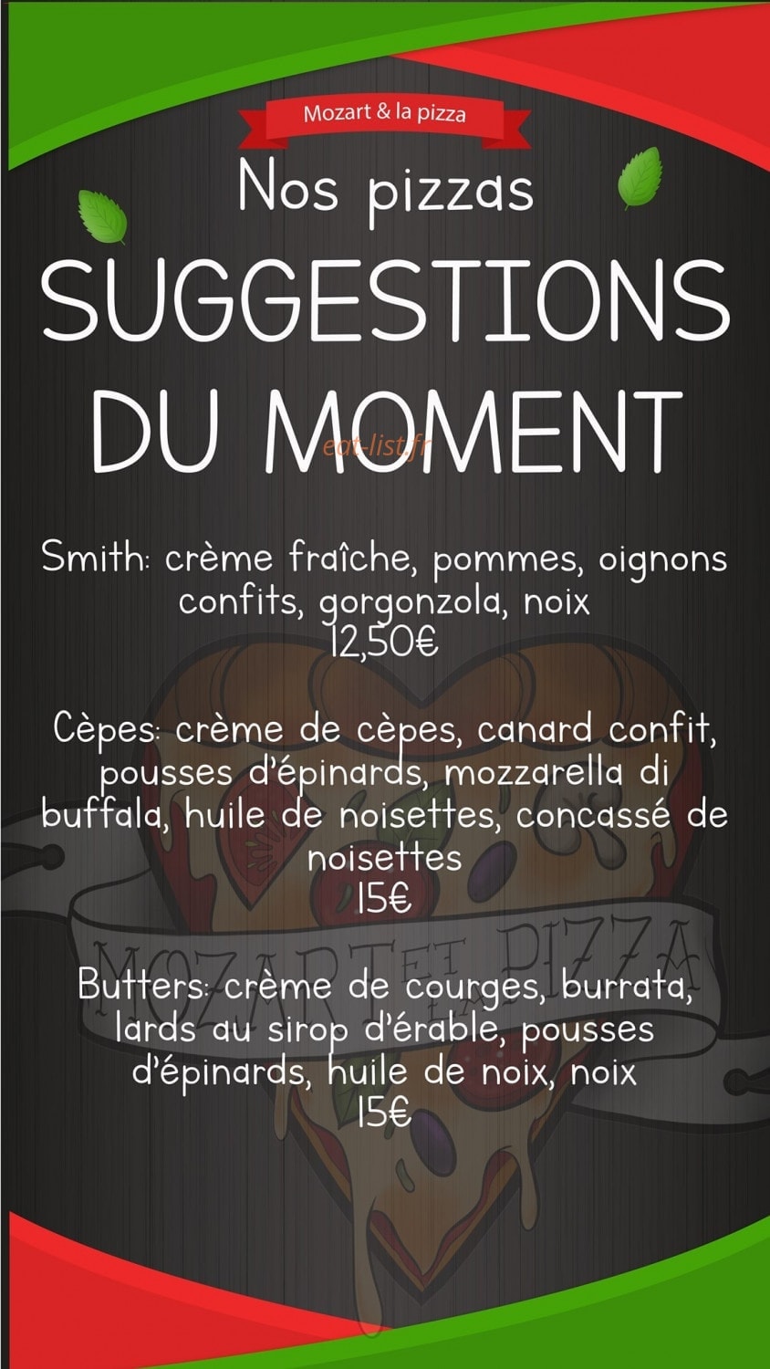Mozart et la pizza — carte page 10
