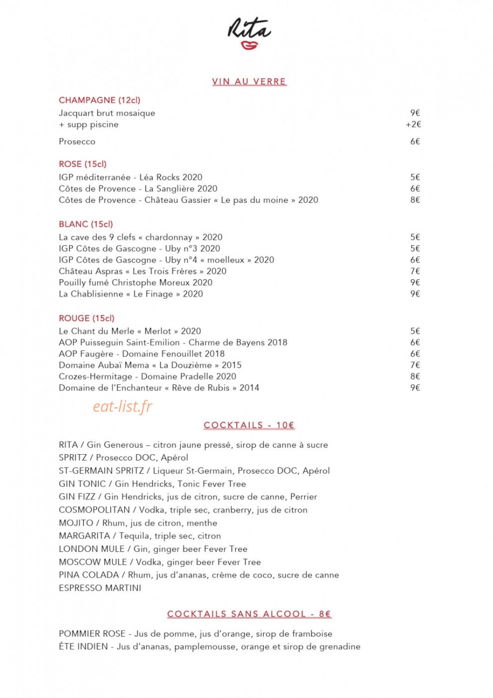Rita — carte page 3