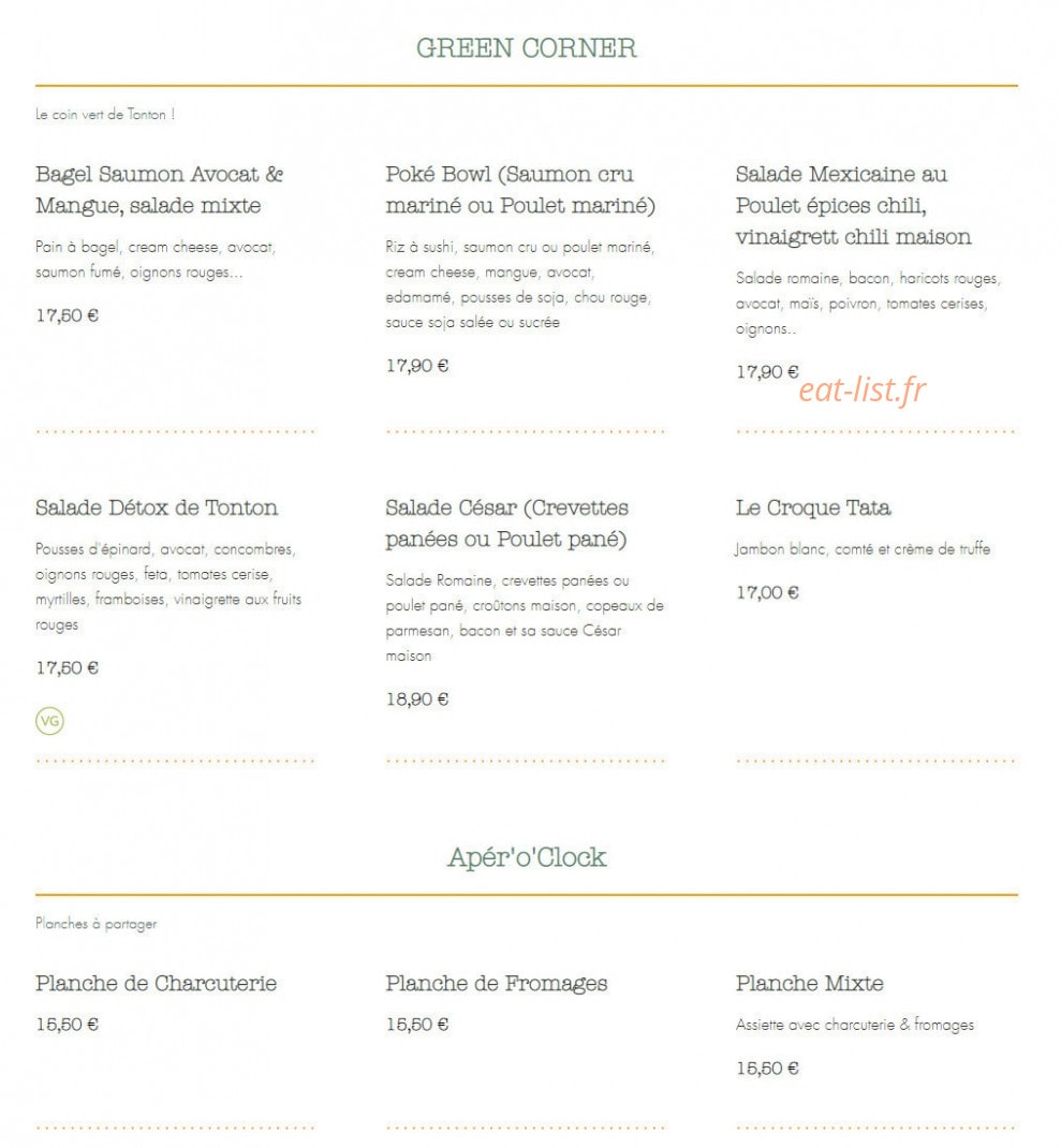Tonton Marcel — carte page 1