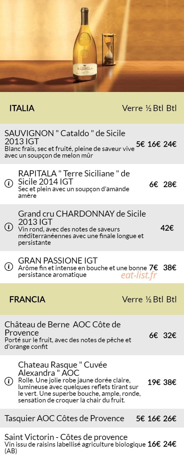 Villa Paradis'O — carte page 18
