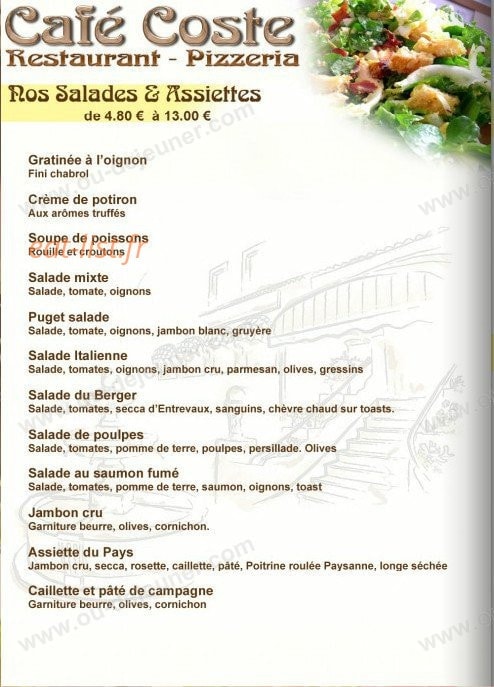 Café Coste — carte page 4