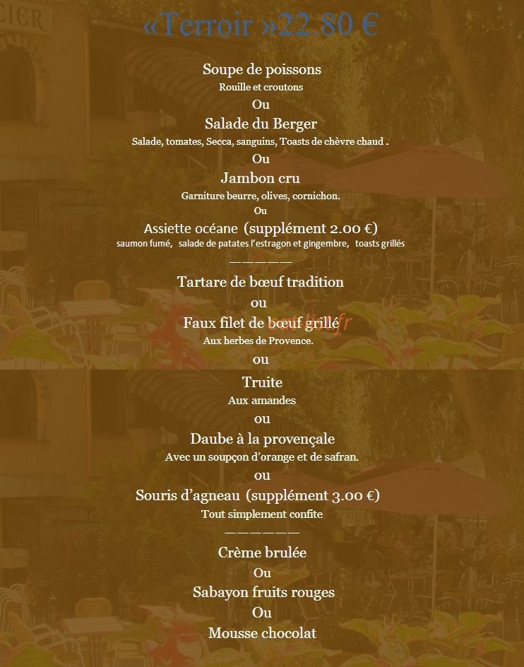 Café Coste — carte page 9