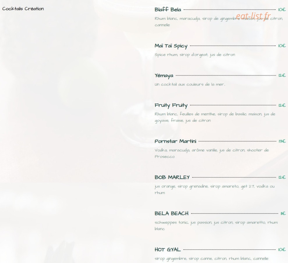 Bela Beach — carte page 2