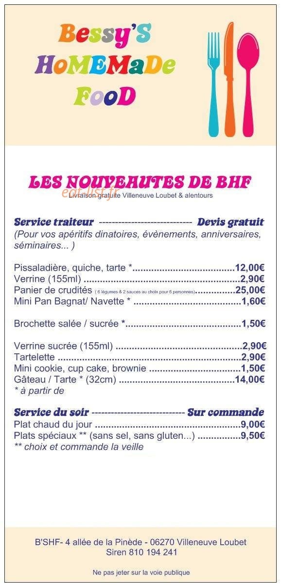 Bessy'S — carte page 1