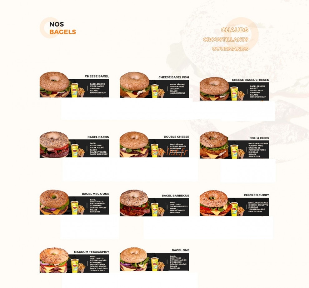 Donuts & Bagels — carte page 2