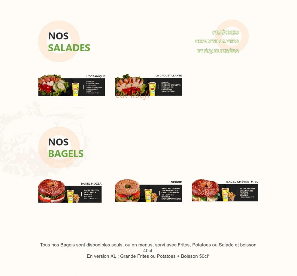 Donuts & Bagels — carte page 11