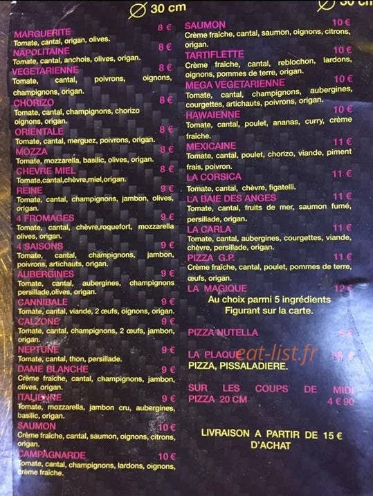 Esco-Bar — carte page 2