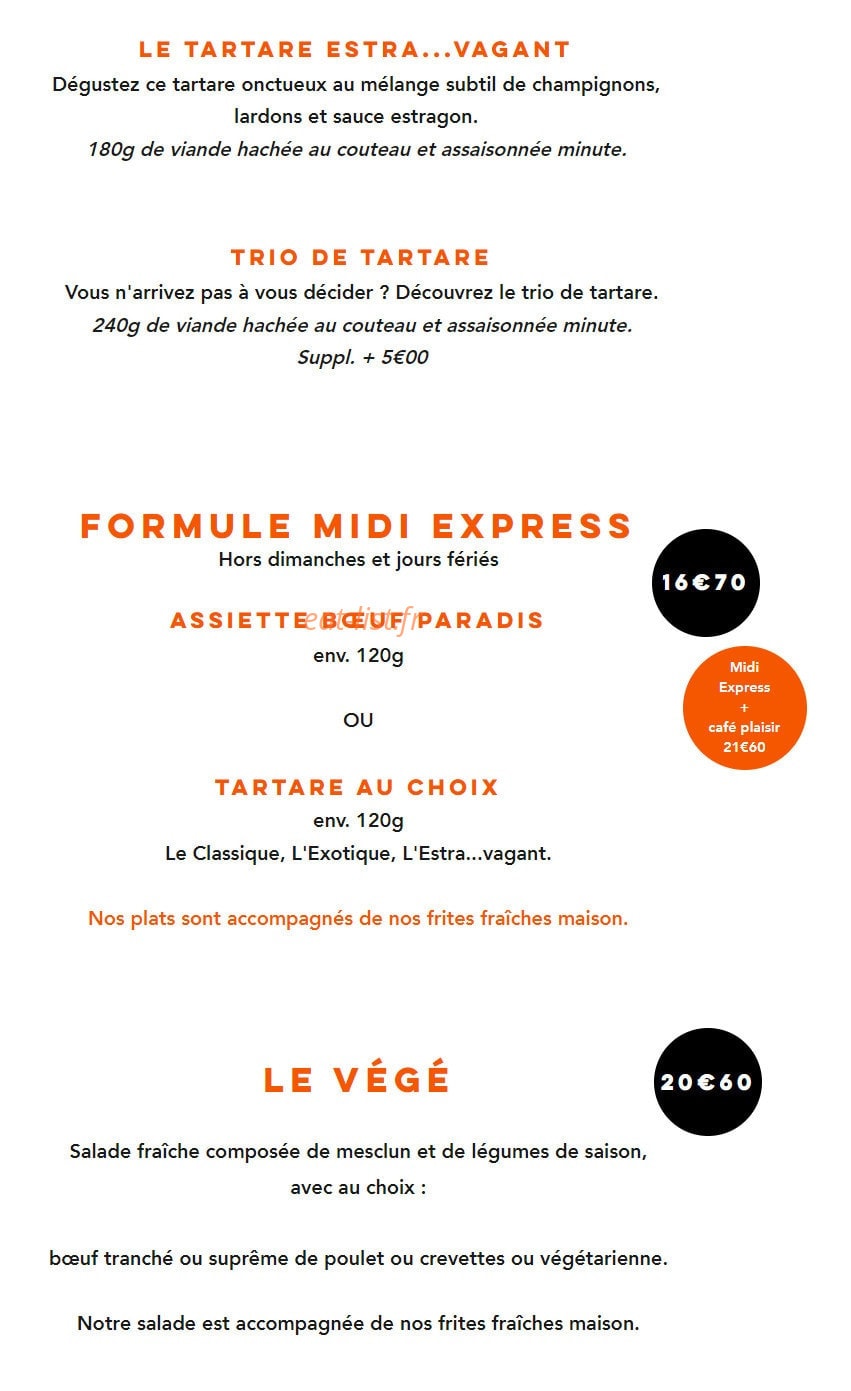 Carte et menu de Léo Léa Marina Baie des Anges à Villeneuve Loubet — Les formules midi express et végé