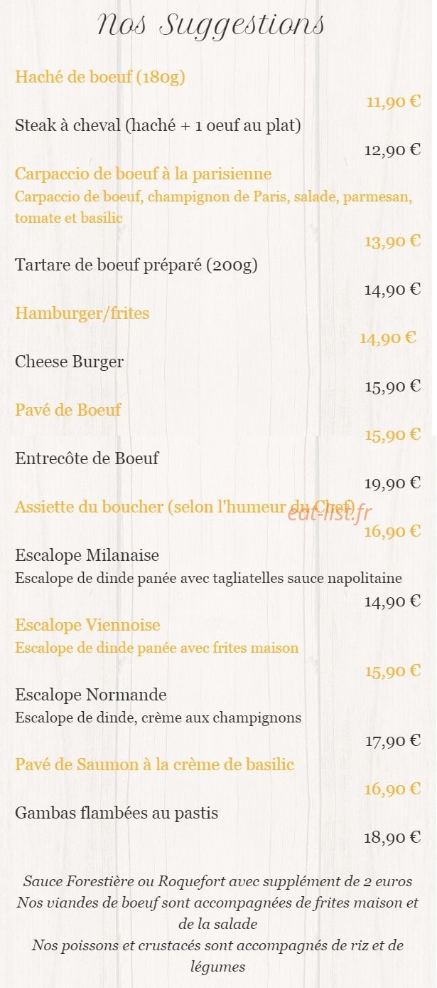 Les Platanes — carte page 2