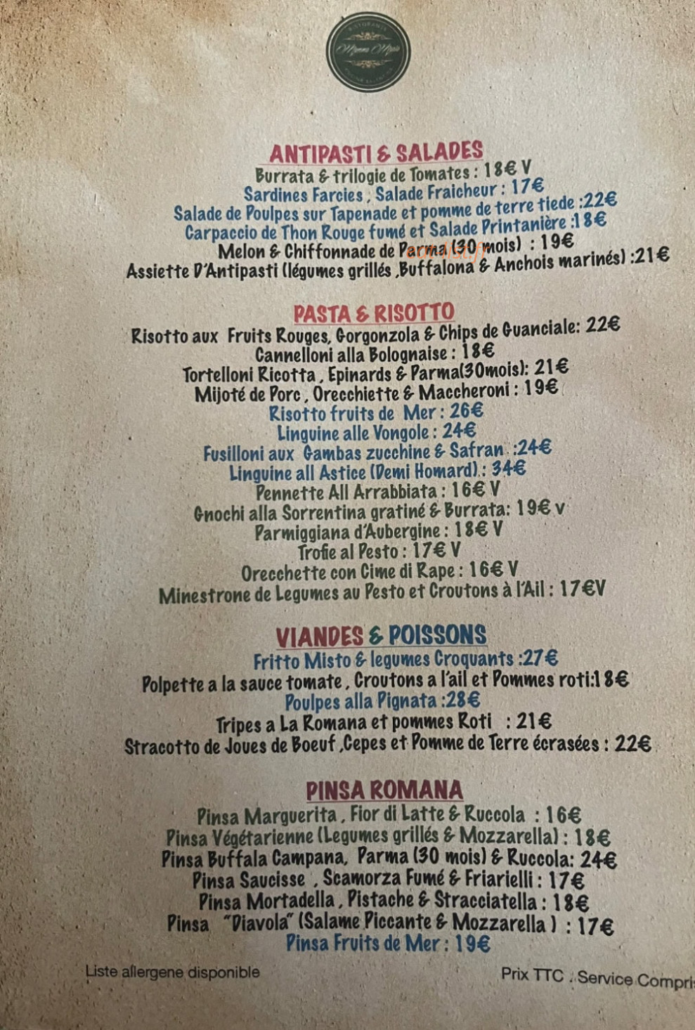 Mamma Maria — carte page 1