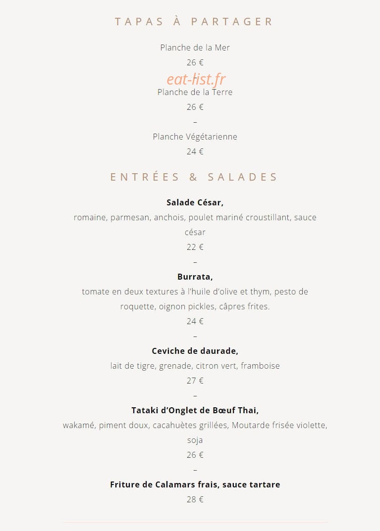 Mia Beach — carte page 1
