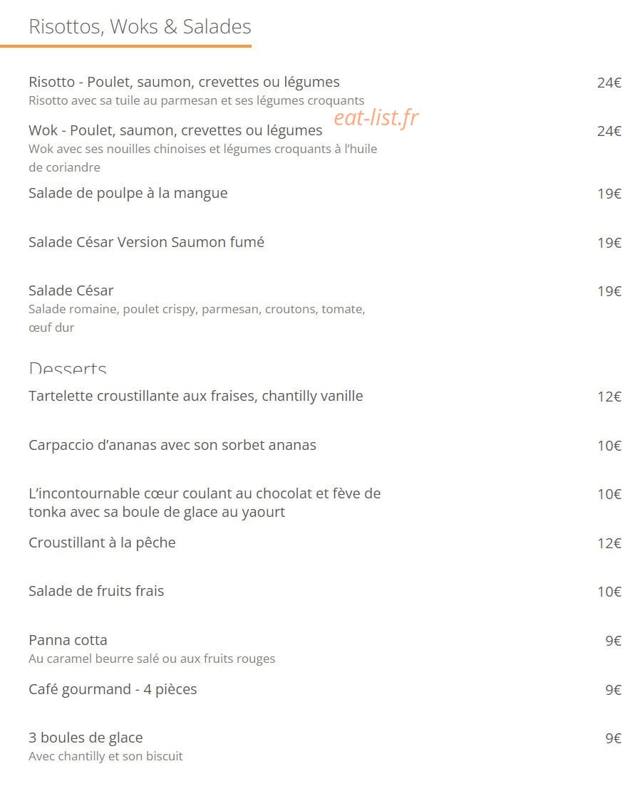 Perla Gourmet — carte page 3