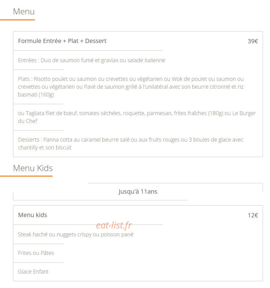 Perla Gourmet — carte page 4
