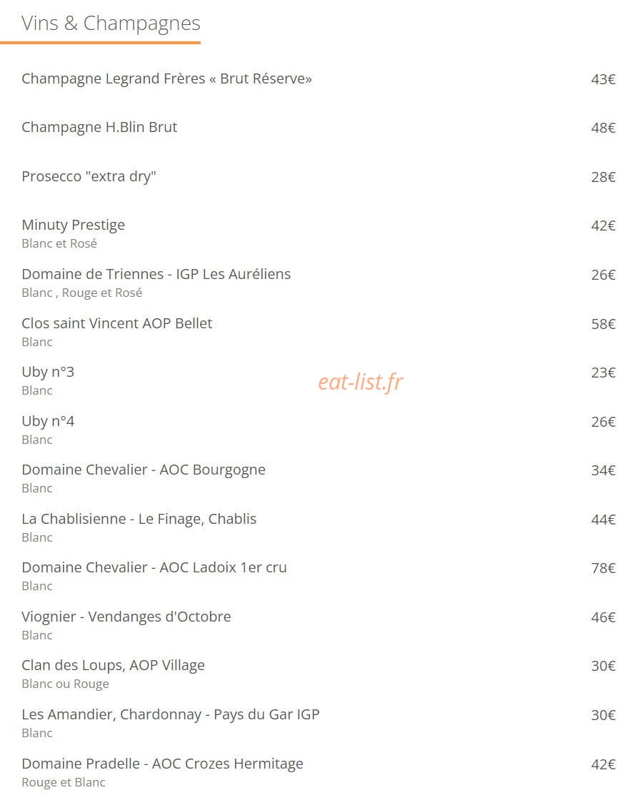 Perla Gourmet — carte page 5