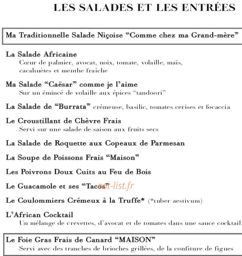 African Queen — carte page 1