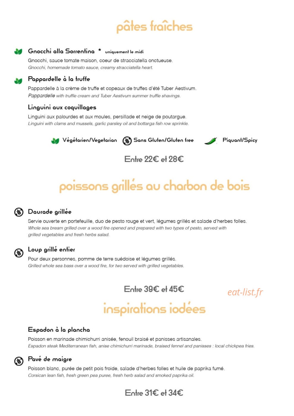 Baia Bella — carte page 3