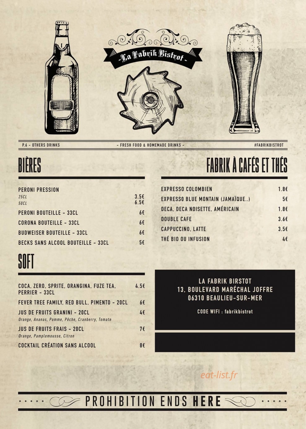 Fabrik — carte page 6