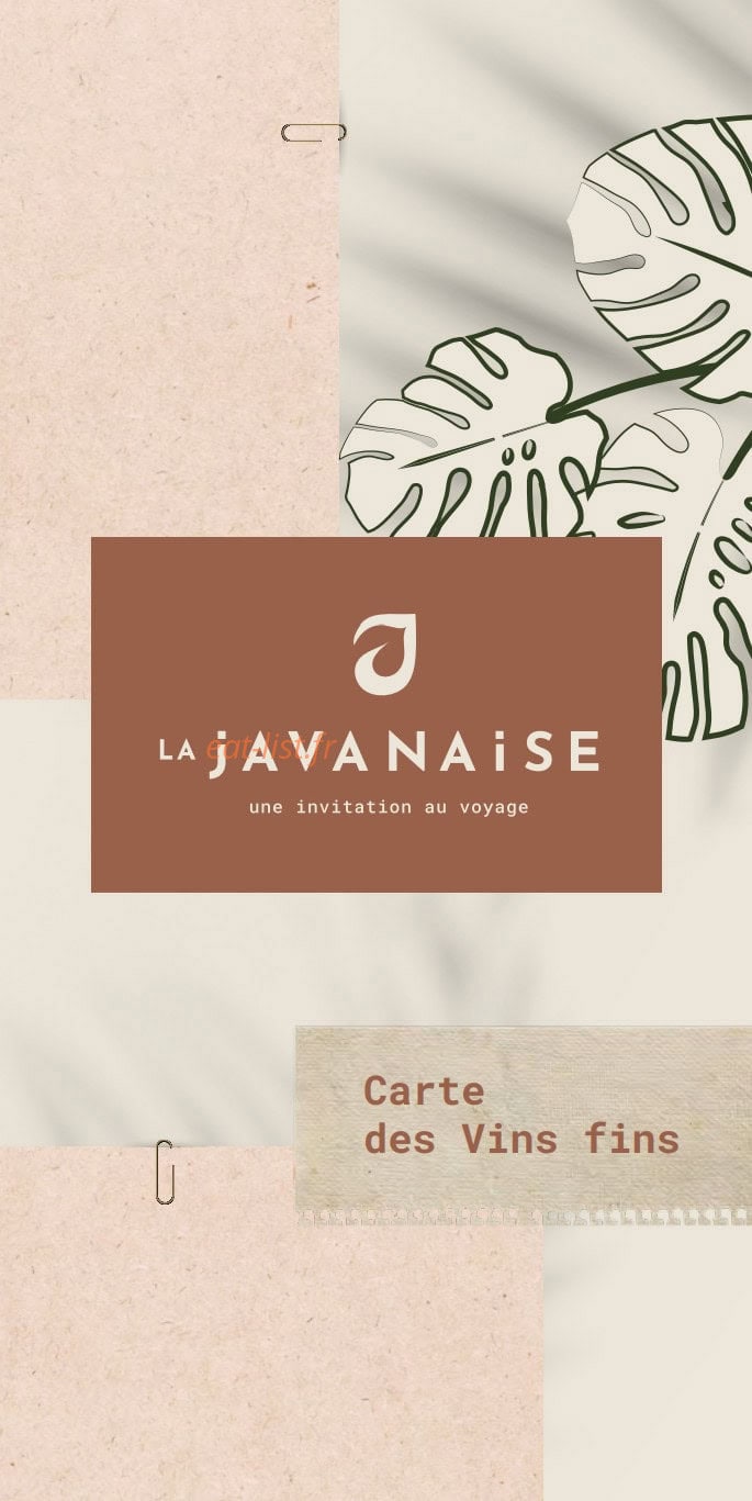 La Javanaise — carte page 13