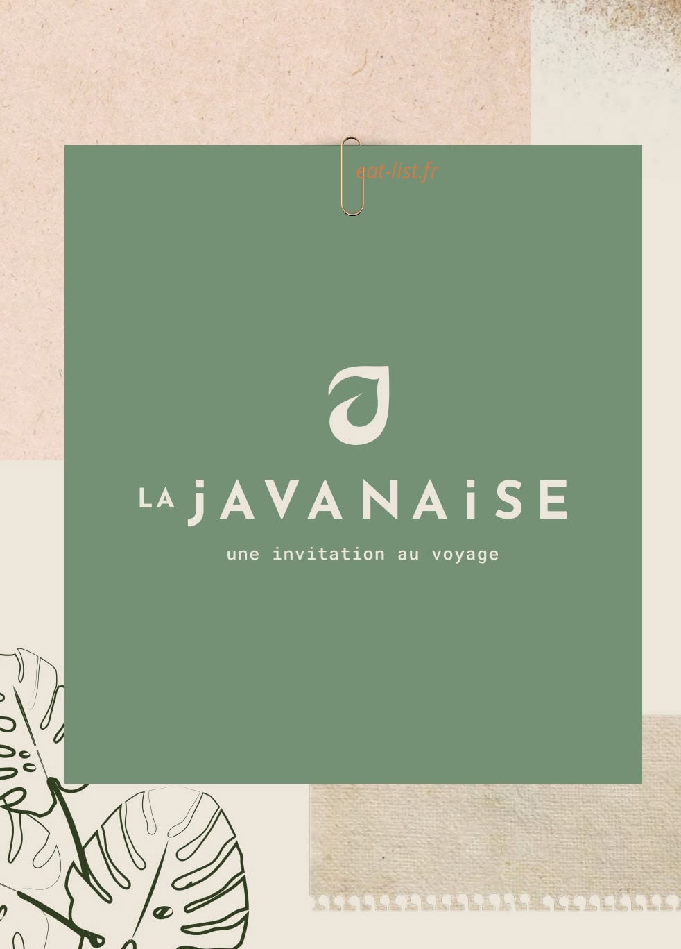 La Javanaise — carte page 1
