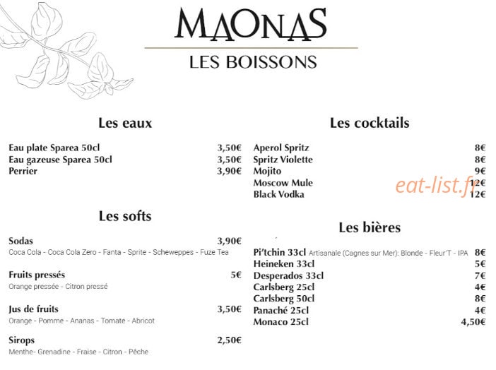 Maonas — carte page 6