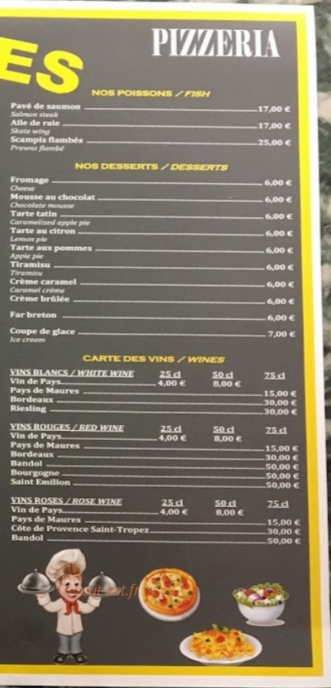 Aux Délices — carte page 3