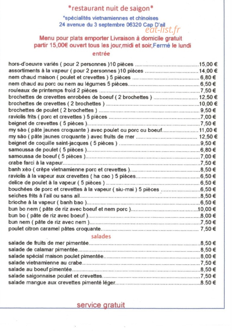 Nuit de Saïgon — carte page 7