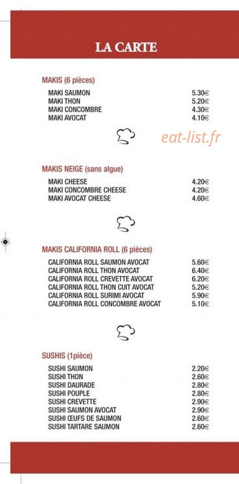 La Table Gourmande — carte page 4