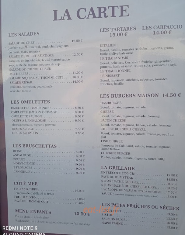 Cap'puccino — carte page 1