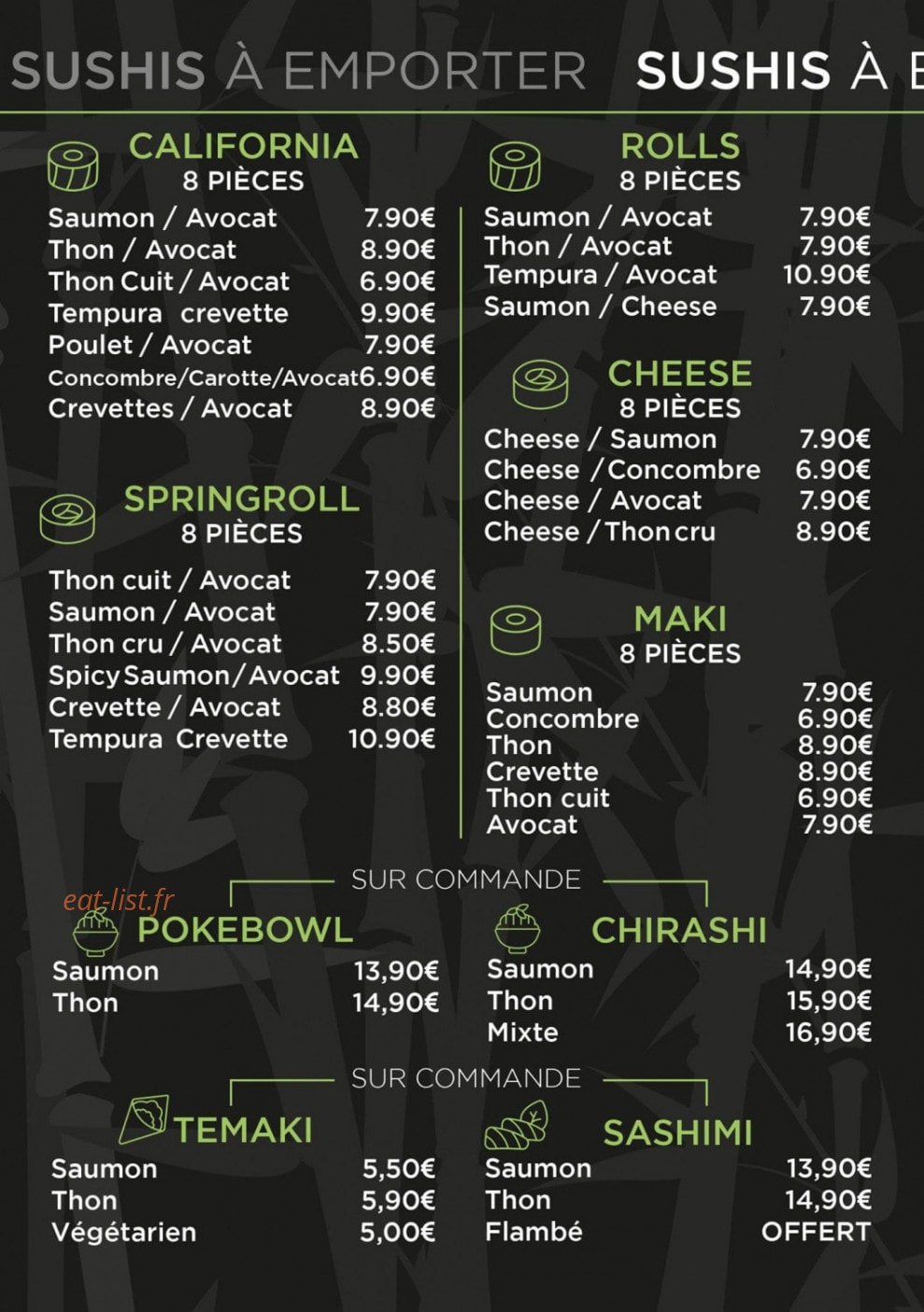 Ô'Bambou — carte page 7
